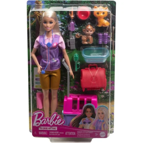 Barbie Lutka Barbie SAUVETEUSE D'ANIMAUX