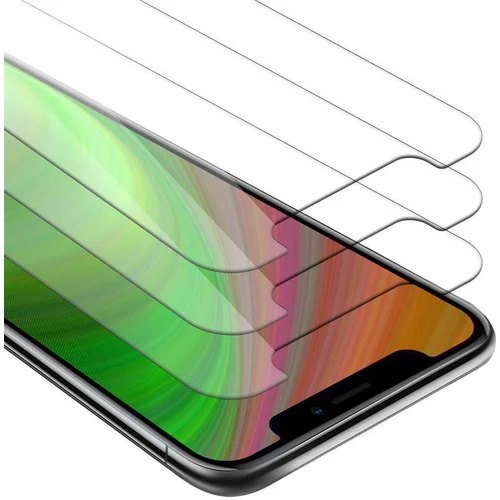 Cadorabo 3x Oklepna folija, združljiva z Apple iPhone XS MAX - Zaščitna folija v visoka prosojnost - 3-pack Kaljeno zaščitno steklo za zaslone s trdoto 9H in združljivostjo s 3D dotikom, (20548191)