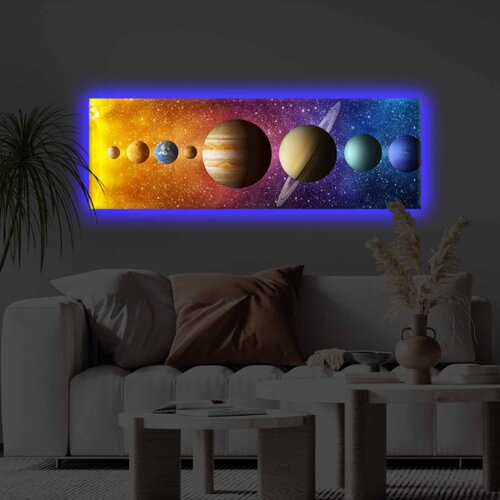  Slika led planete 30x90cm Cene
