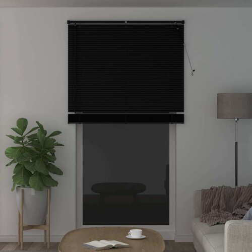  Venecijanska roleta Podesiva Crna 213 x 110 cm PVC - Crna 110 x 213 cm Slike