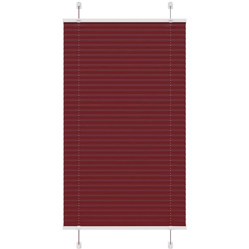 VidaXL Plisirana roleta Bordeaux crvena 80x150 cm &amp;Scaron;irina tkanine Slike