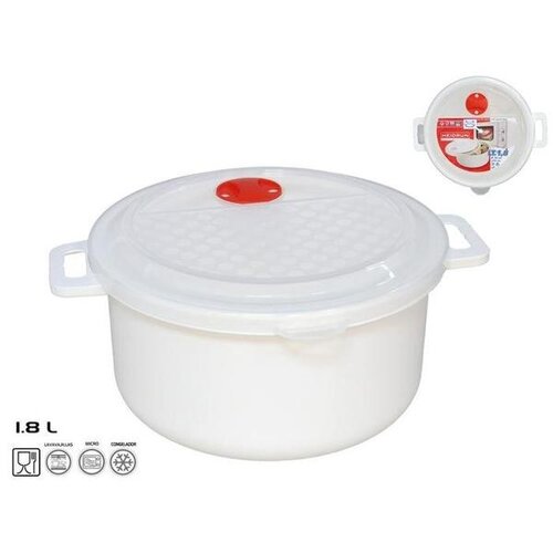 Posuda S POKLOPCEM 1,8L ZA MIKROVALNU PVC Slike