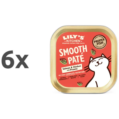 Lily's Kitchen Smooth Paté Adult - losos, piščanec, svinjina in kozice 6 x 85 g