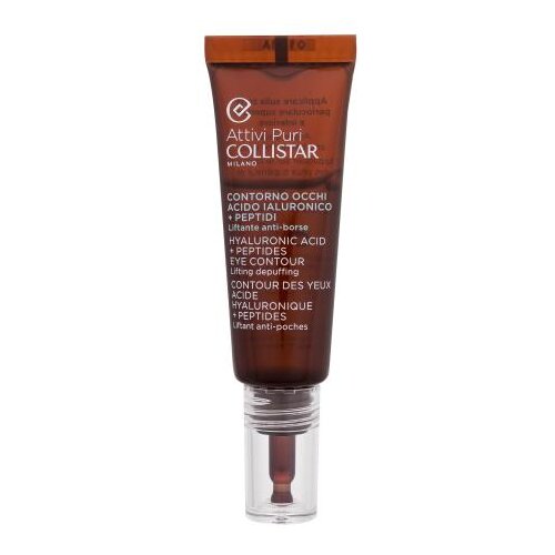 Collistar Pure Actives Hyaluronic Acid + Peptides Eye Contour hidratantni gel za oči protiv natečenosti i podočnjaka 15 ml za ženske Slike