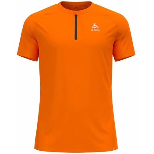 Odlo AXALP TRAIL T-SHIRT CREW NECK S/S 1/2 ZIP Muška majica, narančasta, veličina