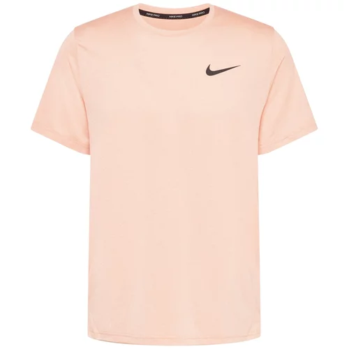 Nike Tehnička sportska majica losos / crna