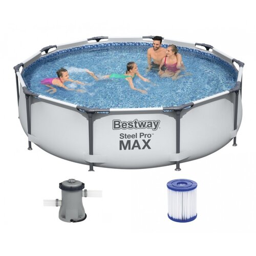 Bestway Montažni bazen 305x76cm metalni sa pumpom Cene
