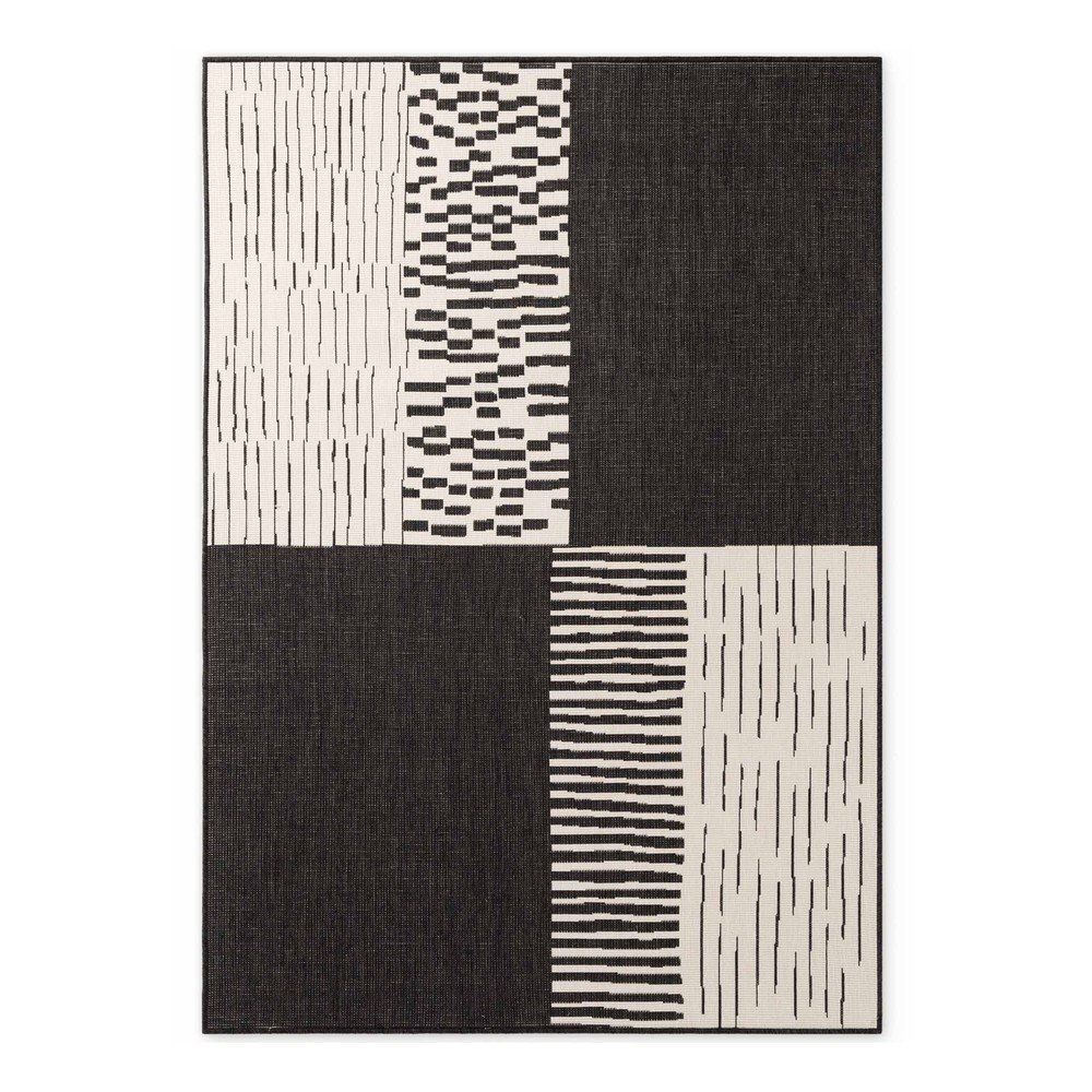 Ted Baker Crni/krem unutarnji i vanjski tepih 160x230 cm Haringey Acacia – Cene