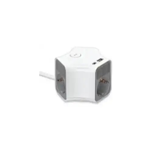 Max Produžni kabl sa prenaponskom za&amp;scaron;titom sa 3 utičnice MPS-03UG-3M/3m/USB portovi(USB A + USB C ) Slike