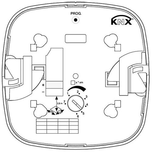Steinel 059484 - detektor prisustva hf 360 V3 knx beo Slike