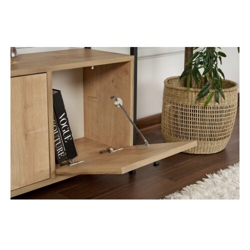 Hanah home Stranska mizica v hrastovem dekorju v svetli naravni barvi 29,5x120 cm Solace &amp;ndash; Slike