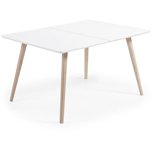 Kave Home Raztegljiva jedilna miza z dodatno plo&amp;scaron;čo 90x140 cm Eunice &amp;ndash; Slike
