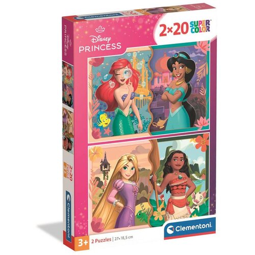 Slagalica 2x20 Super Color DISNEY PRINCEZE | Clementoni 24092 | 3+ Slike
