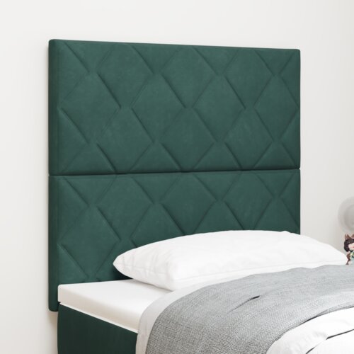  LED glava postelje Temno zelena 90 cm Umjetno usnje, (5000142227) Cene