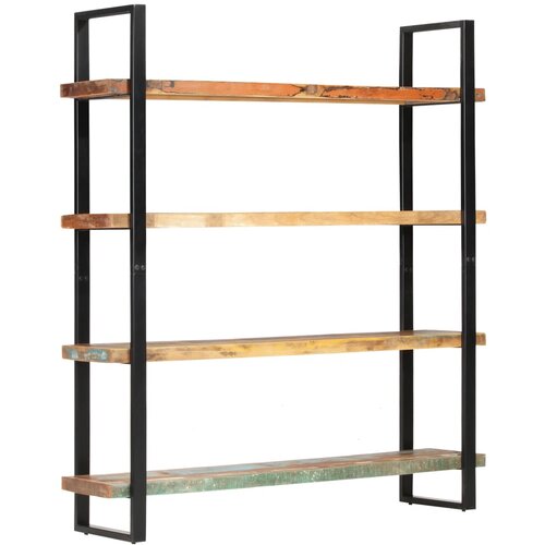 VidaXL Knjižna omara 4-nadstropna 160x40x180 cm trden predelan les Slike