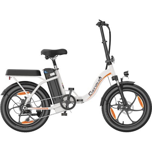 Cheevalry C16-1 Zložljivo električno kolo, 20&amp;rdquo; Fat Bike, 48V 16Ah 250W Mestno kolo, Belo, (5000234321) Slike