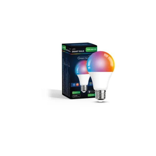 smart+ žarulja Green Tech TUYA bluetooth+wifi, 9W, RGB+W, IP20