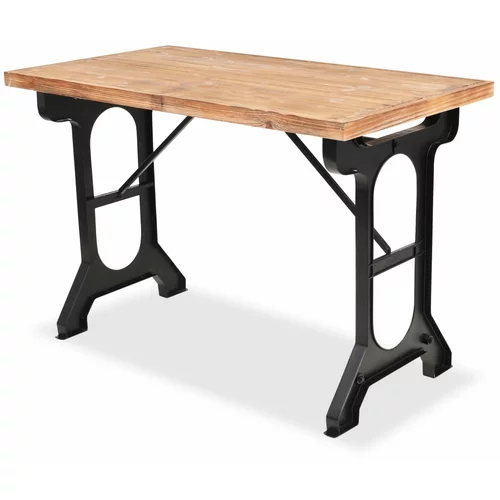  Jedilna miza s površino iz masivnega jelševega lesa 122x65x82 cm