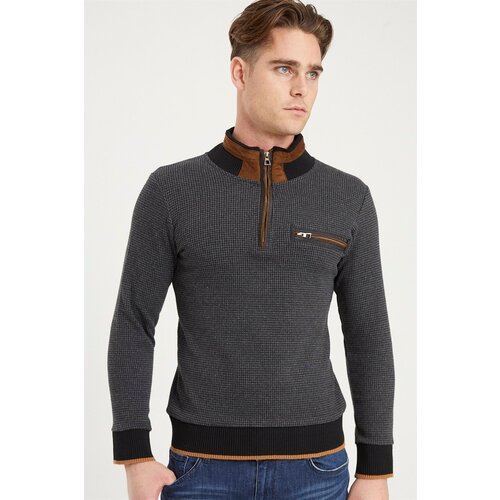 Dewberry 1039 MEN&amp;#039;S SWEATSHIRT-ANTHRACITE Slike