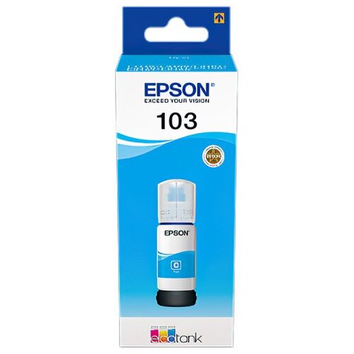 Epson Tinta EcoTank 103 Cyan za modele L1110/L3110/L3111/L3150/L3151/L3156 Slike
