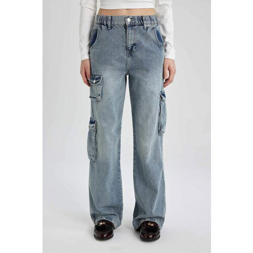 Defacto 90 Wide Leg High Waist Long Jeans Cene