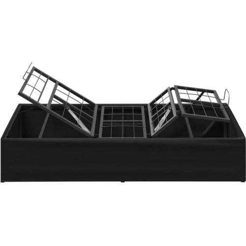  Električni podesivi okvir kreveta Crna 200 x 80 x 33 5 cm Čelik - Crna 80 x 200 cm Slike