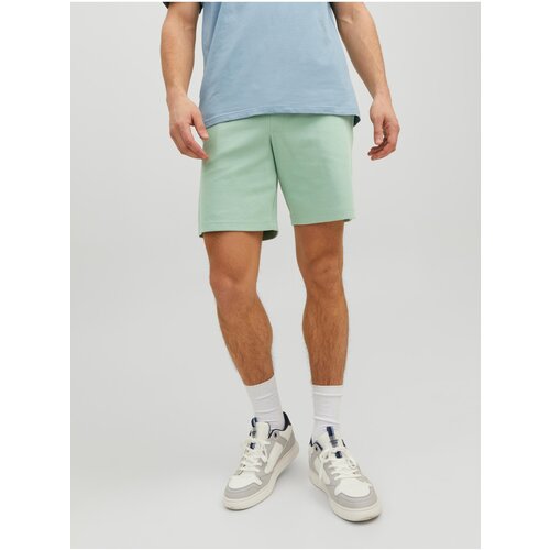 Jack &amp;amp; Jones Light Green Mens Sweatpants Basic Shorts New Ba - Men Slike