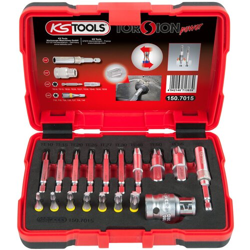 Ks Tools Set odvijača za specijalne TX &amp;scaron;rafove 150.7015, 18 komada Slike
