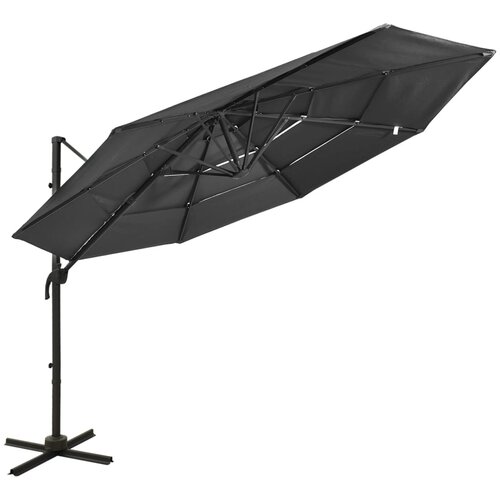  Senčnik aluminij antraciten 3x3 m Cene