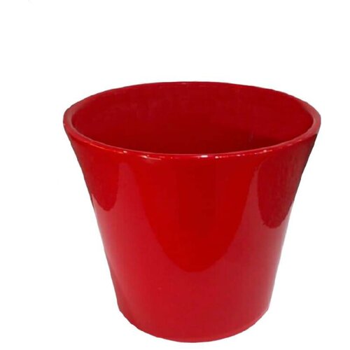  Okrasni cvetlični lonec (prmer: 14 cm, rdeč, sijaj) Cene