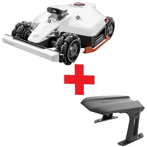Mammotion Set robotske kosilnice Luba 2 AWD 5000x in garaže (5.000 m&amp;sup2;, &amp;Scaron;irina reza: 40 cm, Satelitska navigacija, LiDAR) productname.garantie.plussign BAUHAUS garancija 5 let za naprave na električni ali motorni pogon Slike