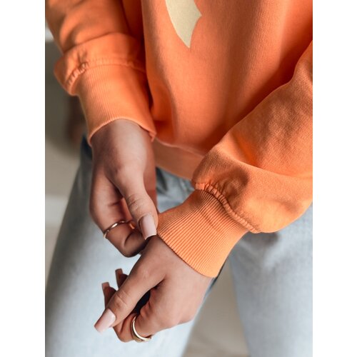 DStreet Bluza damska one size oversize SOFTTIE pomarańczowa Slike