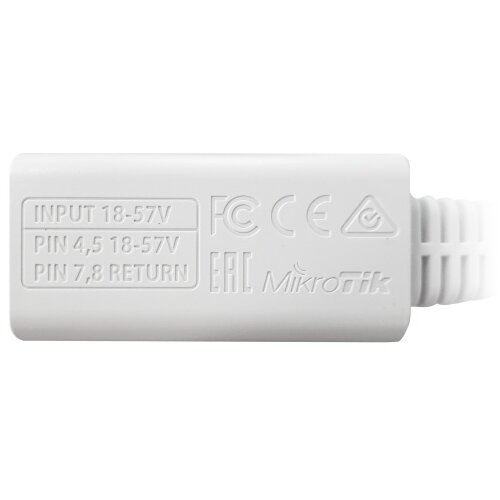 MikroTik Passive Gigabit PoE adapter sa LED Slike