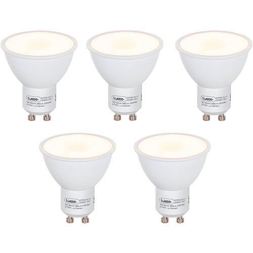 LUEDD Komplet 5 LED žarnic GU10 s senzorjem mraka 5W 380lm 2700K Cene