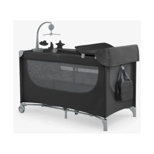 Krevetac Nighty Night premium 2 nivoa sa rancem i pultom Black KKB11152 Slike