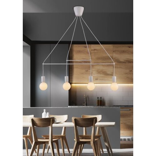 Candellux luster/visilica-alto viseća lampa 4X40W E27 bela mat Cene