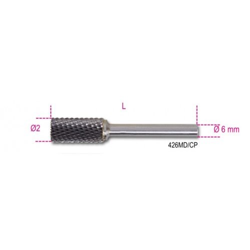 Beta sintrana rotacijska datoteka karbide, valjasti 12 x 25 mm, panda 6mm 426md/cp12, (21108415) Cene