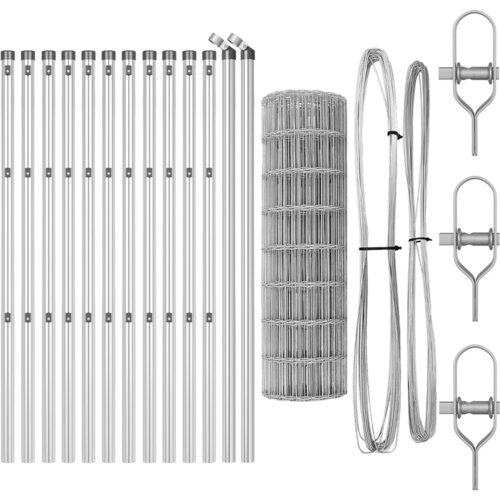 VidaXL Euro Ograda s 13 Stupova 0.6x25 m Galvanizirani čelik Slike