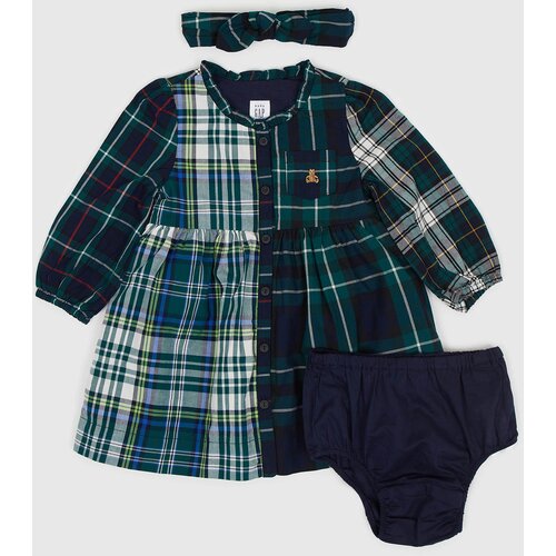 GAP Baby Plaid Dress with Headband - Girls Slike