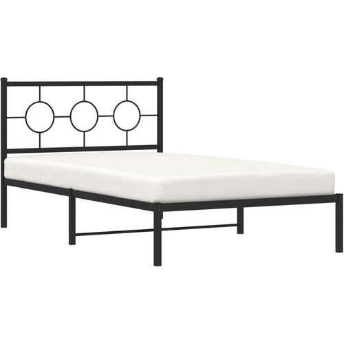  okvir za krevet s uzglavljem crni 107x203 cm Slike