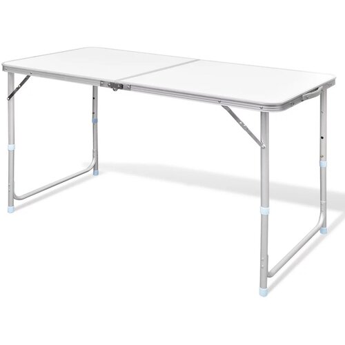 VidaXL Zložljiva aluminijasta miza za kamp. z nastavljivo vi&amp;scaron;ino 120 x 60 cm Slike