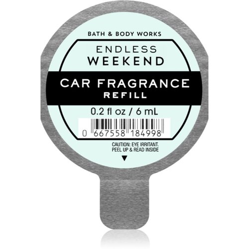 Bath &amp;amp; Body Works Endless Weekend di&amp;scaron;ava za avto nadomestno polnilo 6 ml Slike