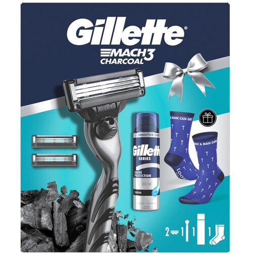 Gillette Mach3 Charcoal darilni set za mo&amp;scaron;ke Slike