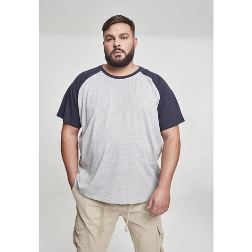 Urban Classics Raglan Contrast Tee grey/navy Cene