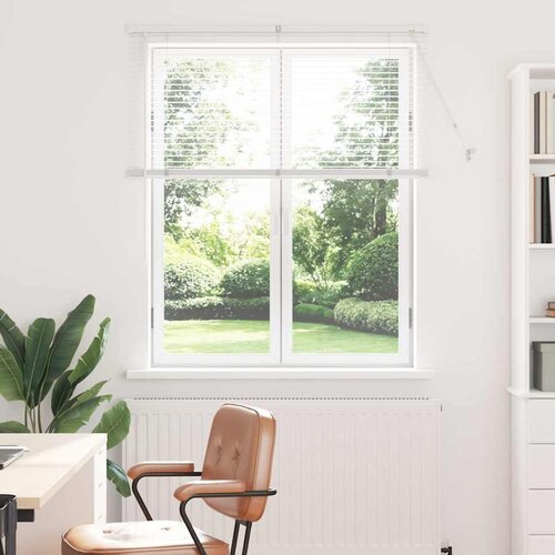 vidaXL Zavjesa za prozor sa zavjesama Ostalo Bijela 80 x 130 cm Aluminij Cijene