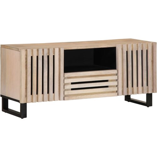 Furnova TV omarica 100x34x46 cm trden mangov les, (21924196) Slike