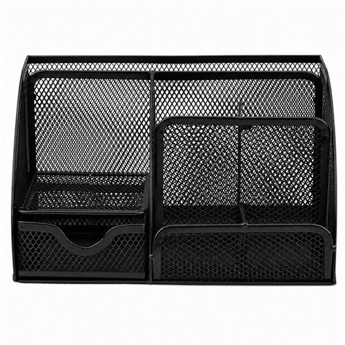  Metal Desk Organizer, Office Drawer, Compartment, Black Slike