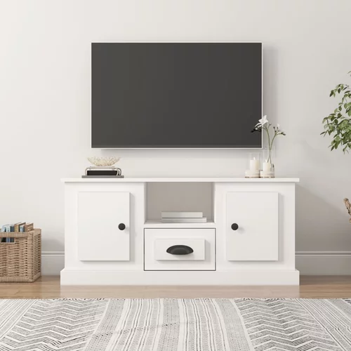 TV ormarić bijeli 100 x 35,5 x 45 cm od konstruiranog drva