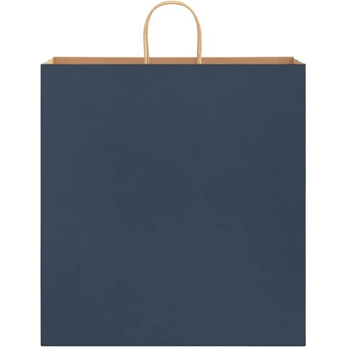  Papirnate vrećice 250 kom s ručkama plave 45x17x48 cm Slike