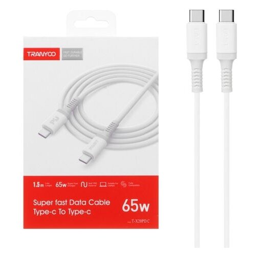 Tranyoo Kabl Type C - Type C/ T-X20PD/ 65W/ 1.5m Cene